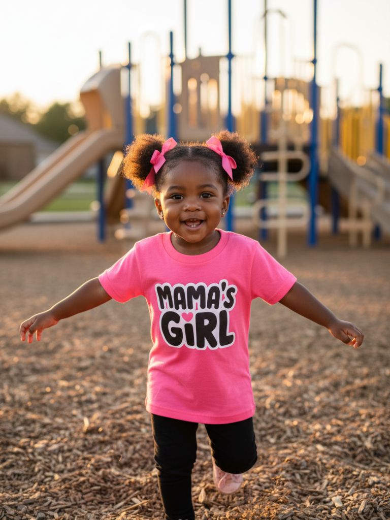 Toddler Girl Pink Mama's Girl Graphic T