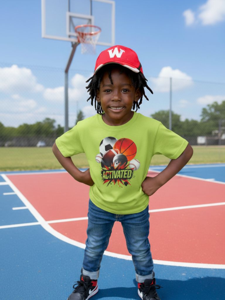 Toddler Boy Lime Sports Graphic T.