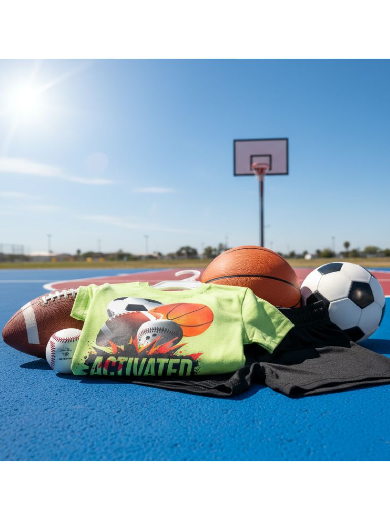 Toddler Boy Lime Sports Graphic T.