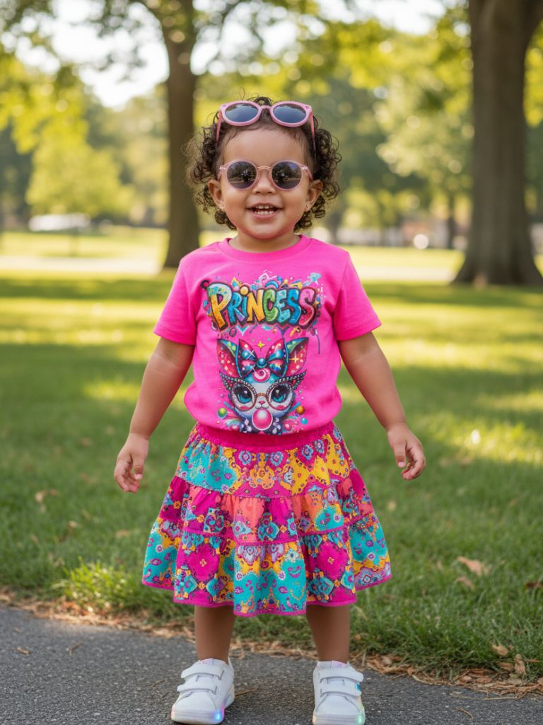 Toddler Girl Princess Bunny Graphic T