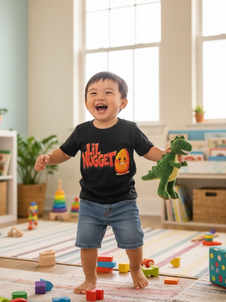 Toddler Boy Black Lil Nugget Graphic T