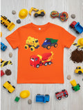 Toddler Boy Orange Truck Graphic T.