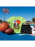 Toddler Boy Lime Sports Graphic T.