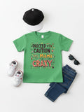 Toddler Boy Proceed with Caution Graphic T