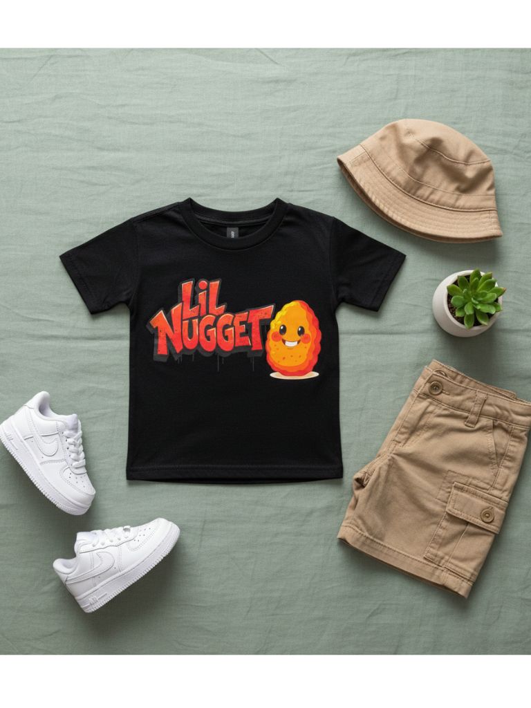 Toddler Boy Black Lil Nugget Graphic T