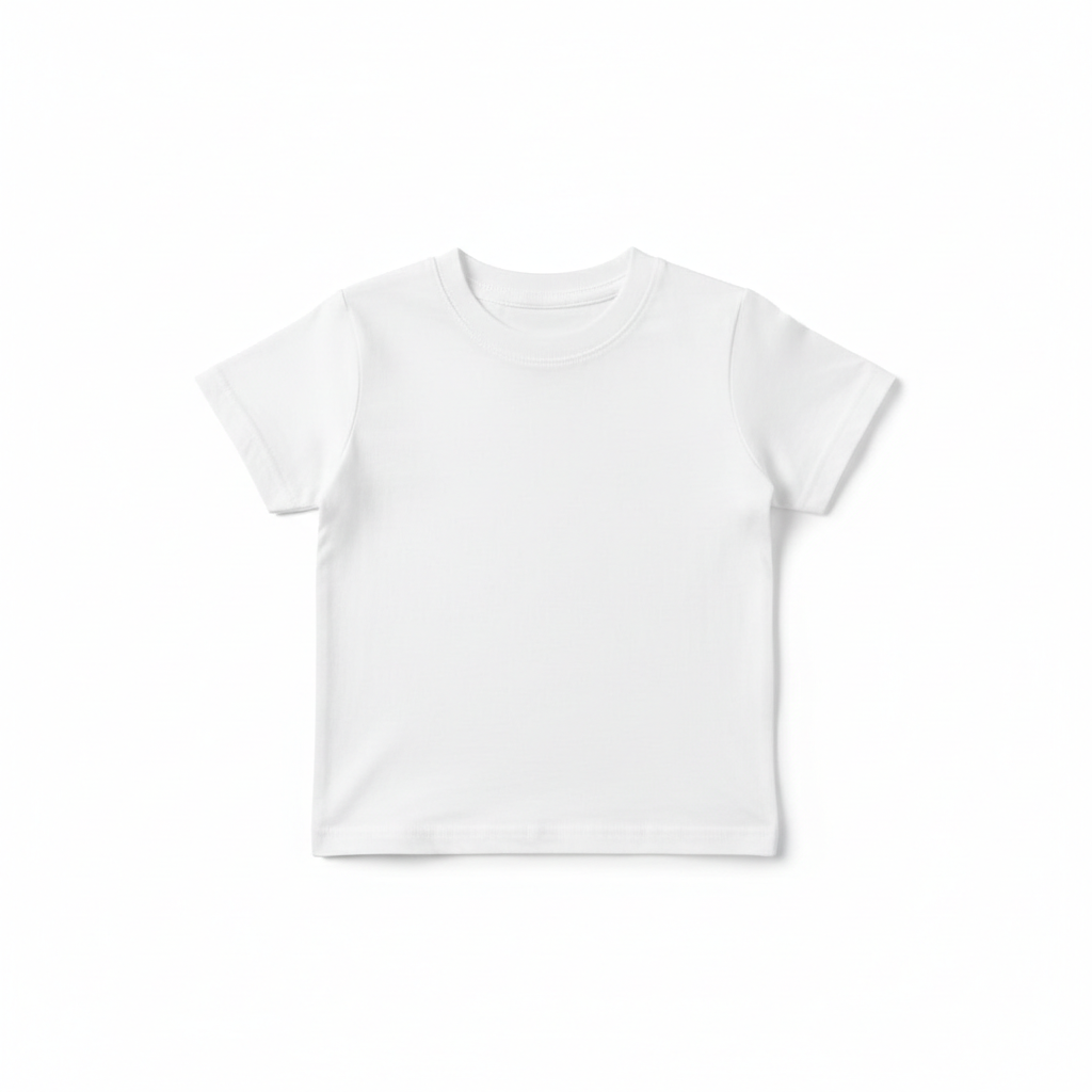 Blank white toddler t-shirt