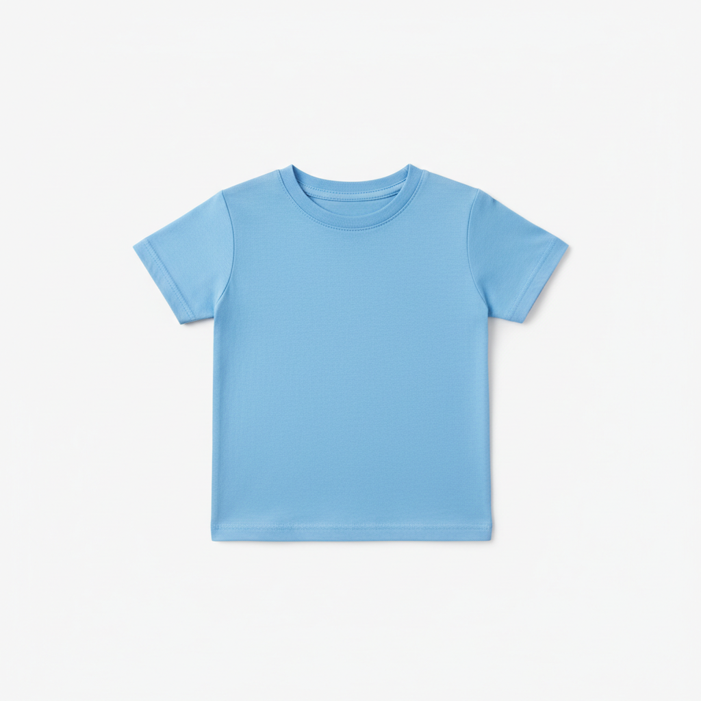 Plain blue toddler t-shirt