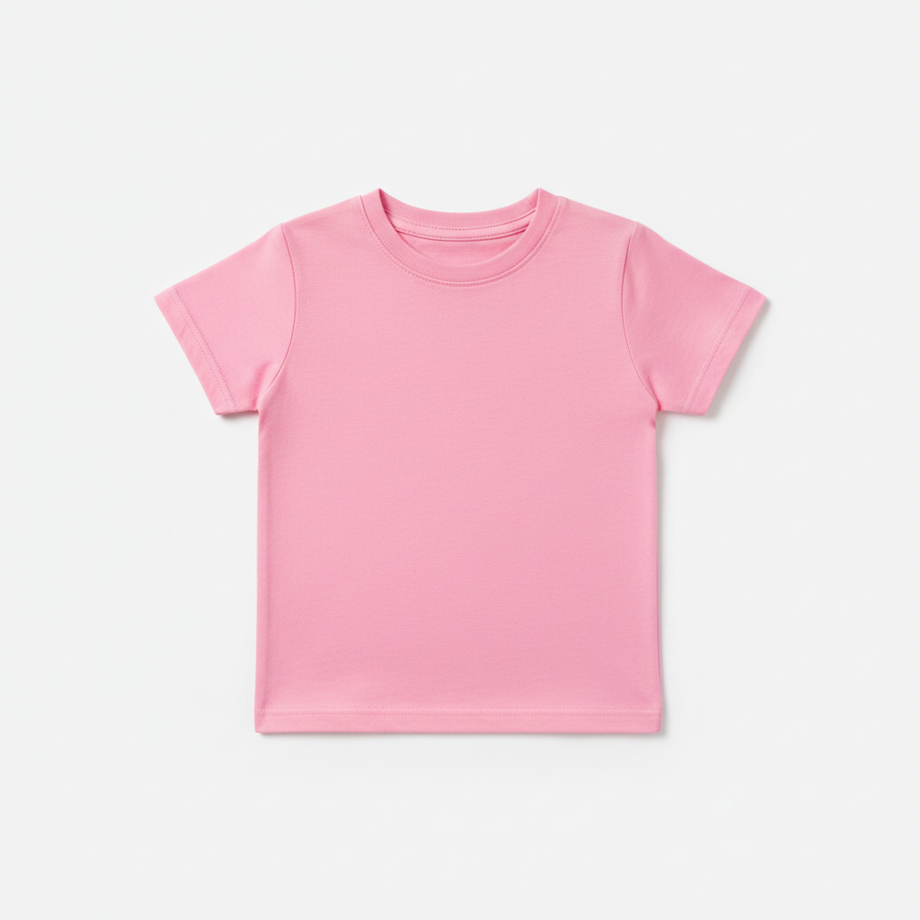 Plain pink toddler t-shirt