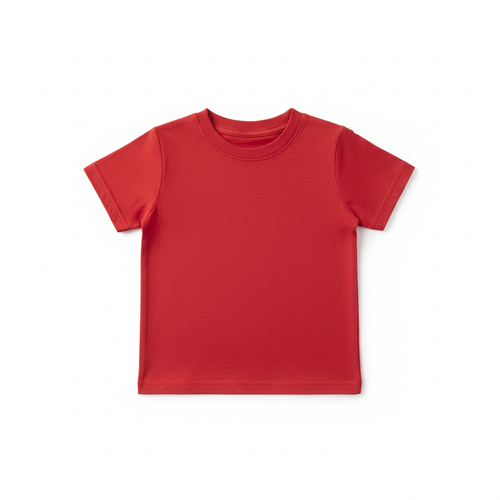 Plain red toddler t-shirt